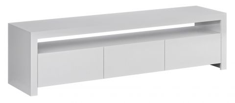 TV base cabinet Castelldefels 01, Colour: Glossy white - Measurements: 48 x 180 x 44 cm (H x W x D)