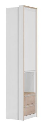 Cabinet Cerdanyola 06, Colour: Oak / White - Measurements: 216 x 53 x 46 cm (H x W x D)