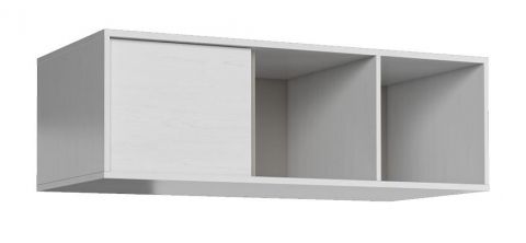 Suspended rack / Wall shelf Alwiru 11, Colour: Pine White / Grey - 34 x 120 x 22 cm (h x w x d)