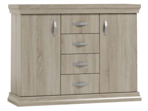 Chest of drawers Wewak 03, colour: Sonoma oak - Measurements: 98 x 130 x 42 cm (H x W x D)