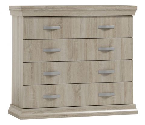 Wewak 07 chest of drawers, colour: Sonoma oak - Measurements: 98 x 110 x 42 cm (H x W x D)