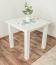 Table solid pine wood white lacquered Junco 239A - Dimension: 80 x 80 cm