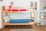 Bunk bed "Easy Premium Line" K12/n, solid beech wood, clearly varnished, convertible - 90 x 200 cm