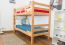 Bunk bed "Easy Premium Line" K12/n, solid beech wood, clearly varnished, convertible - 90 x 200 cm