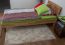 Futon bed / Solid wood bed Wooden Nature 02, heartbeech wood, oiled - 100 x 200 cm