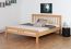 Double bed ' Easy Premium Line ® ' K8/1, 180 x 200 cm Beech solid wood natural 