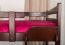 Youth / bunk bed ' Easy Premium Line ® ' K15/n, solid beech wood dark brown, convertible - Lying area: 140 x 200 cm