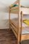 Adult bunk beds ' Easy premium line ' K16/n, head and foot part straight, solid beech wood natural - lying surface: 140 x 190 cm, divisible