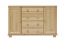 Sideboard 038, 2 door, 4 drawer, solid pine wood - H78 x W118 x D42 cm 