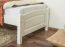 Kid/Youth bed pine solid wood white lacquered 98, incl. Slat grate - Lying area: 80 x 200 cm