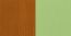Bedside table Milo 10, Colour: Alder / Green, solid pine wood - Measurements: 56 x 38 x 40 cm (H x W x D)