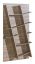 Shelf Cavalla 11, Alignment left, Colour: Oak Brown - Measurements: 195 x 100 x 22 cm (h x w x d)