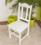 Chair pine solid wood white lacquered Junco 247 - Dimension 95 x 44 x 46 cm