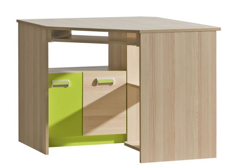 Children's room - Desk Dennis 11, Colour: Ash Green - Measurements: 78 x 97 x 78 cm (h x w x d)