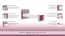 Child/Teenager Bed Lena 01, Colour: white/bright pink - Bed Dimensions: 90 x 200 cm (L x W)