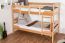 Bunk bed "Easy Premium Line" K10/n, solid beech wood, clearly varnished, convertible - 90 x 200 cm