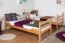 Bunk bed "Easy Premium Line" K3/n, solid beech wood, clearly varnished, convertible - 90 x 200 cm