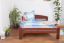 Double bed "Easy Premium Line" K5, solid beech wood, dark-brown - 160 x 200 cm