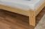 Teenage bed solid, natural pine wood A10, including slatted frame - Measurements 160 x 200 cm