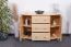Sideboard 054, 2 door, 3 drawer, solid pine wood, clearly varnished - H78 x W118 x D47 cm 