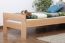 Single bed "Easy Premium Line" K2, solid beech wood, clearly varnished - 90 x 190 cm