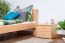 Single bed "Easy Premium Line" K2, solid beech wood, clearly varnished - 90 x 200 cm