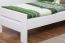 Children's bed / Youth bed "Easy Premium Line" K2, solid beech wood, white - 90 x 200 cm