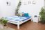 Double bed "Easy Premium Line" K4, solid beech wood, white - 180 x 200 cm