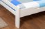 Double bed "Easy Premium Line" K4, solid beech wood, white - 180 x 200 cm