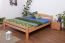 Double bed "Easy Premium Line" K4, solid beech wood, clearly varnished - 180 x 200 cm
