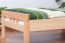 Children's bed / Youth bed "Easy Premium Line" K8, solid beech wood, clearly varnished - 90 x 190 cm
