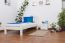 Children's bed / Youth bed "Easy Premium Line" K8, solid beech wood, white finish - 90 x 190 cm