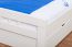 Children's bed / Youth bed "Easy Premium Line" K8, incl. 2 underbed drawer and cover plate, solid beech wood, white - 90 x 200 cm