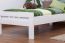 Single bed "Easy Premium Line" K8, solid beech wood, white painted