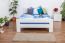 Single bed "Easy Premium Line" K6, solid beech wood, white - 140 x 200 cm
