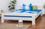 Double bed "Easy Premium Line" K6, solid beech wood, white - 180 x 200 cm 