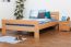 Single bed "Easy Premium Line" K6, solid beech wood, clearly varnished - 140 x 200 cm