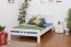 Youth bed "Easy Premium Line" K8 incl cover plate, solid beech wood, white - 140 x 200 cm