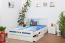 Youth bed K8 "Easy Premium Line" incl. 4 drawers and 2 cover plates, solid beech wood, white - 140 x 200 cm 