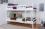 Bunk bed "Easy Premium Line" K3/n, solid beech wood, white - 90 x 200 cm