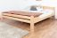 Double bed ' Easy Premium Line ® ' K4, 200 x 200 cm Beech solid wood natural, incl. slats