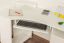 Desk in solid pine, lacquered white Junco 186 - Dimensions: 75 x 138 x 83 cm