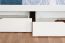 Bunk bed "Easy Premium Line" K12/n incl. 2 drawers and cover plates, solid beech wood, white finish - 90 x 200 cm 