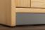 Bedside table Milo 10, Colour: Nature / Grey, solid pine wood - Measurements: 56 x 38 x 40 cm (H x W x D)