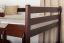 Youth / bunk bed ' Easy Premium Line ® ' K15/n, solid beech wood dark brown, convertible - Lying area: 140 x 200 cm