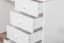 Desk in solid pine, lacquered white Junco 187 - Dimensions : 75 x 140 x 55 cm