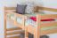 Adult bunk bed ' Easy Premium Line ® ' K15/n, solid beech wood natural, convertible - lying area: 140 x 190 cm