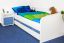 Child/Teenager Bed Benjamin 01, Colour: white - Size of bed: 90 x 200 cm (L x W)