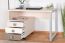 Desk for teenager's room with caster box Matthias 09 included, Colour: Cream/Cappuccino - Dimensions: 75 x 115 x 60 cm (H x W x D)