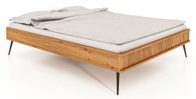 Rolleston 03 Double Bed | Solid Oiled Beech | 180 x 200 cm Lying Area | Elegant Design